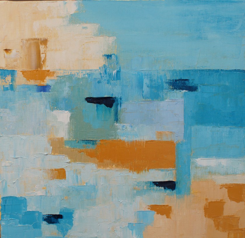 Abstract contemporary oil painting by Ann Palmer