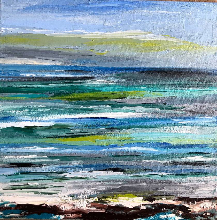 Seascape oil painting on canvas for sale